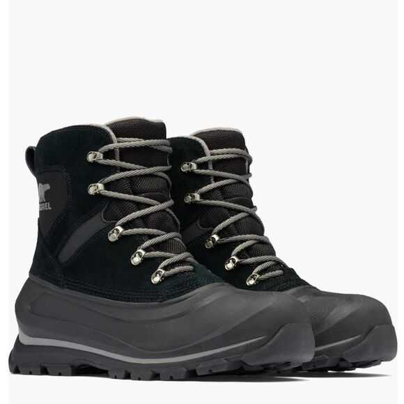Sorel Buxton Men's Waterproof‎ Leather Snow Rain Boot, Black, Size 13, NWT - Picture 1 of 7